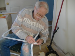 Clement works with the moulding